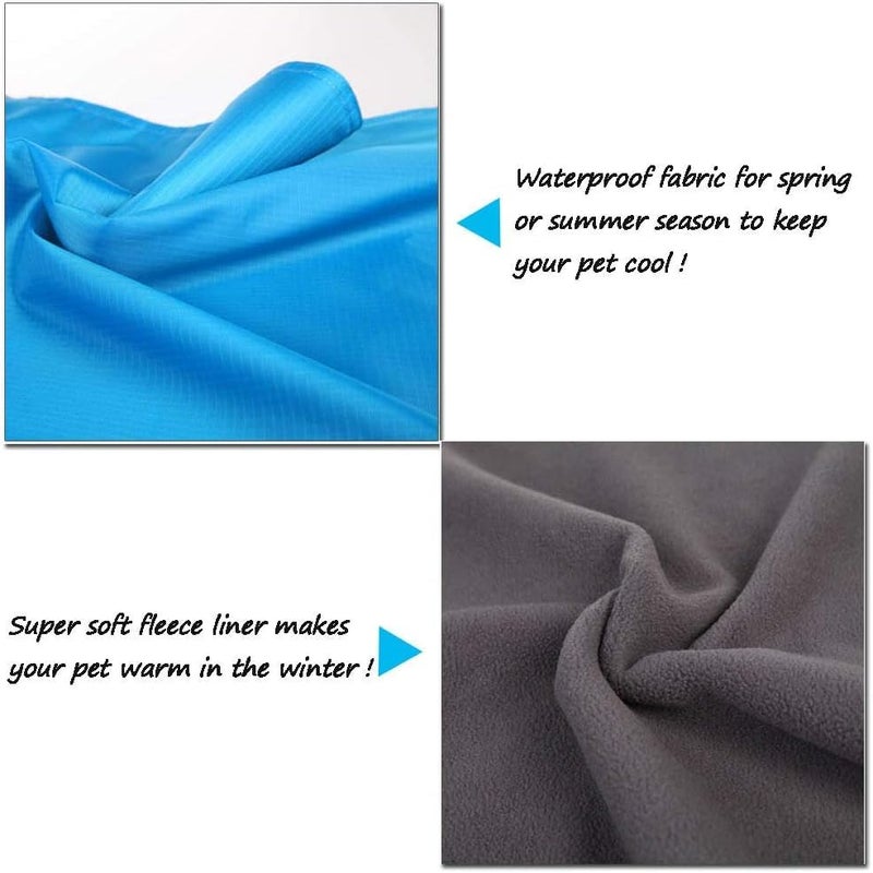 HOMEYA Small Animal Guinea-Pig Hanging Hammocks Bed Pet Cage Hammock for Ferret Cat Rat Chinchilla Hamster Cavy Degu Gerbil Rabbit Playing Cozy Activity Fun Toy (Guinea-Pig Size Light Blue) - Image 4